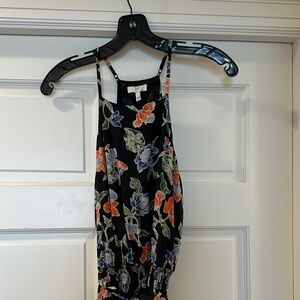 Joie navy floral midi dress
